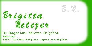 brigitta melczer business card